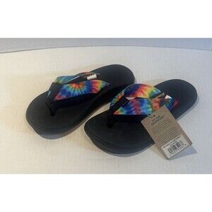 Chaco CHILLOS  Dark Tie Dye Slide SANDALS Womens Size 6 NWT